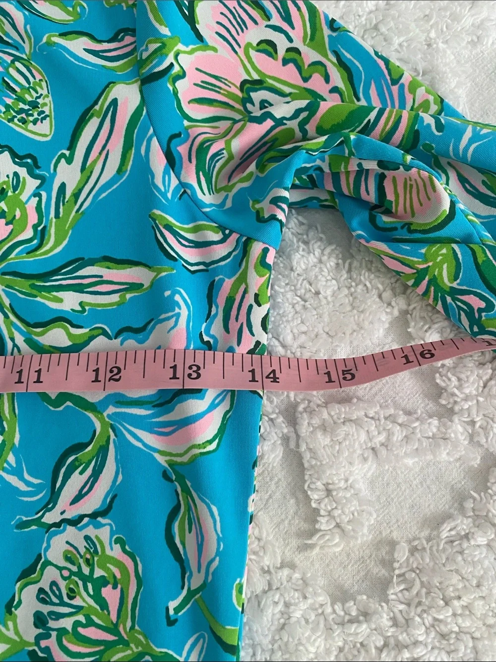 Lilly Pulitzer Girls' Turquoise Floral Long-Sleeve Rashguard Set
